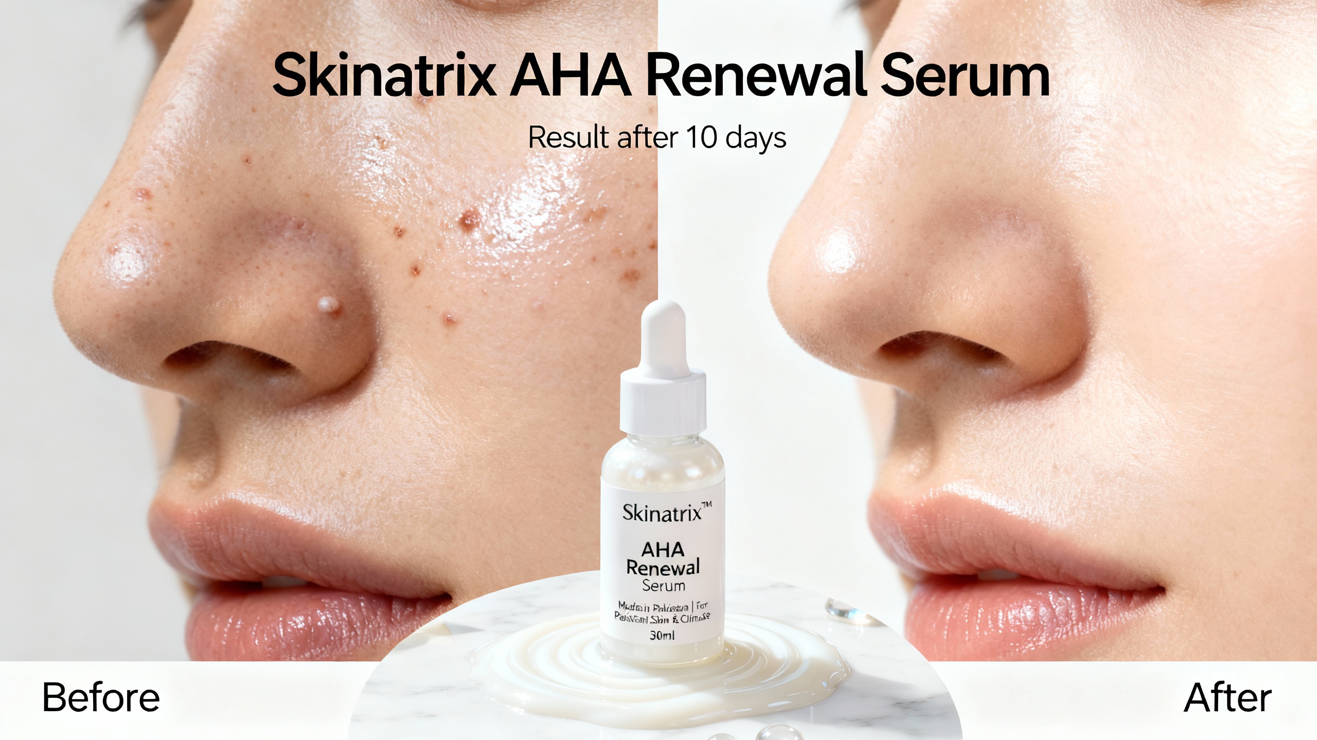 Skinatrix AHA Renewal Serum | 5% Glycolic Glow Exfoliator for Smooth Texture - Image 3