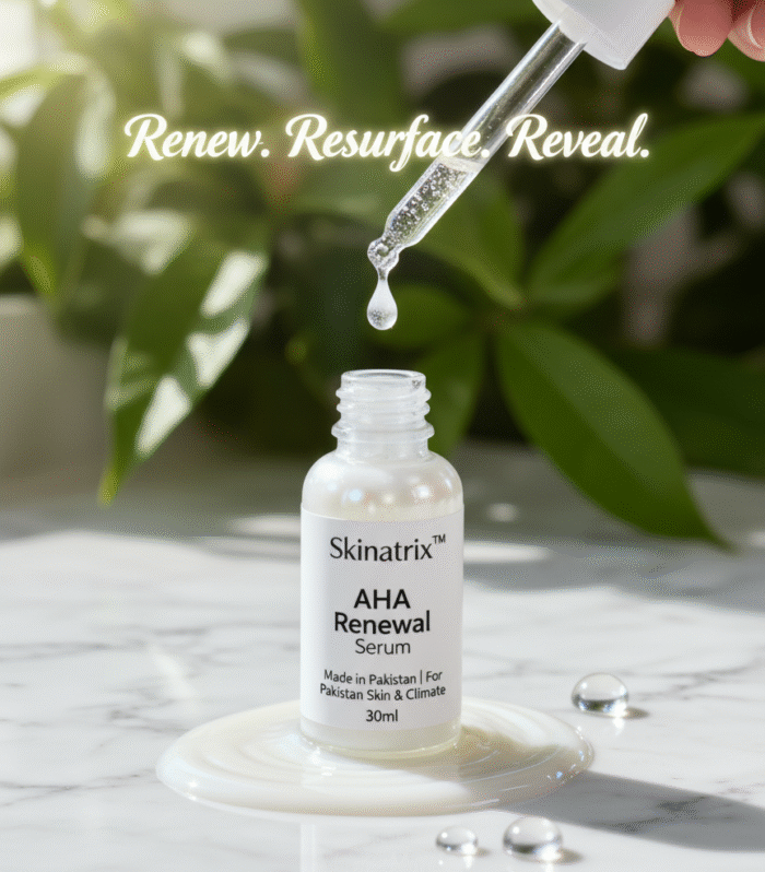 Skinatrix AHA Renewal Serum | 5% Glycolic Glow Exfoliator for Smooth Texture