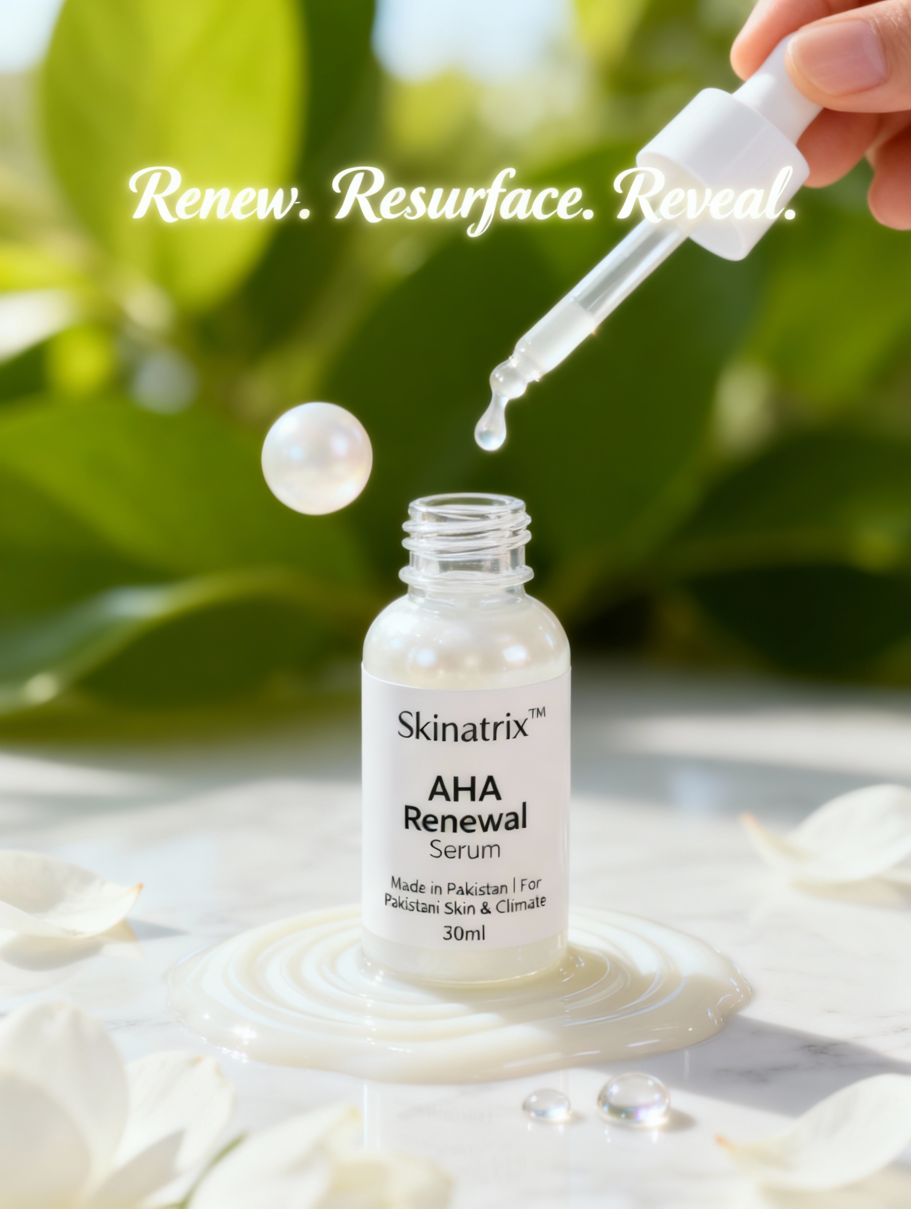 Skinatrix AHA Renewal Serum | 5% Glycolic Glow Exfoliator for Smooth Texture - Image 2