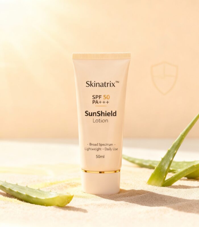 Skinatrix SunShield Lotion SPF 50 — No Cast Formula